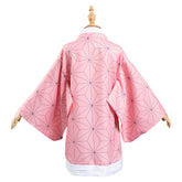 Kids Children Nezuko Pink Coat Cosplay Costume Halloween Suit